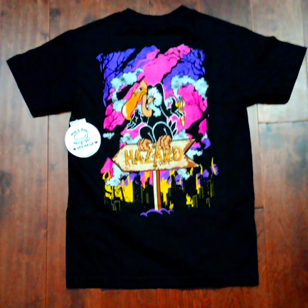 Teenage Brand Vulture Hazard Feeling Great Men's T-shirt Size Small NWT